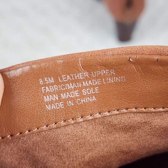 Gianni Bini Done Deal Brown Wedge Ankle Booties Size 8.5 - Picture 9 of 10